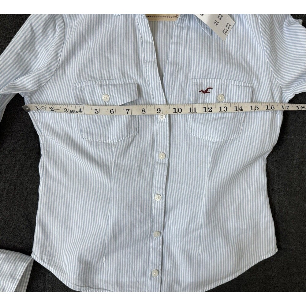 Hollister "Oxford Icon Shirt" Size Small Button Down Slim Fit 100% Cotton - Picture 5 of 14